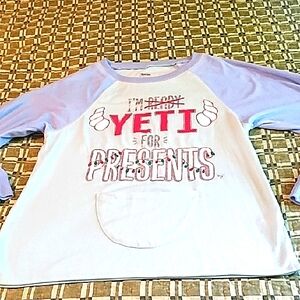 Justice Blue, Red, Green and White Long Sleeve Sleepware EUC Size 12.